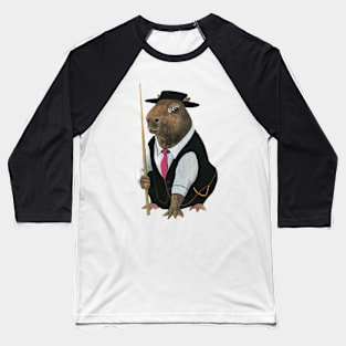 Capybara billiards Player Baseball T-Shirt